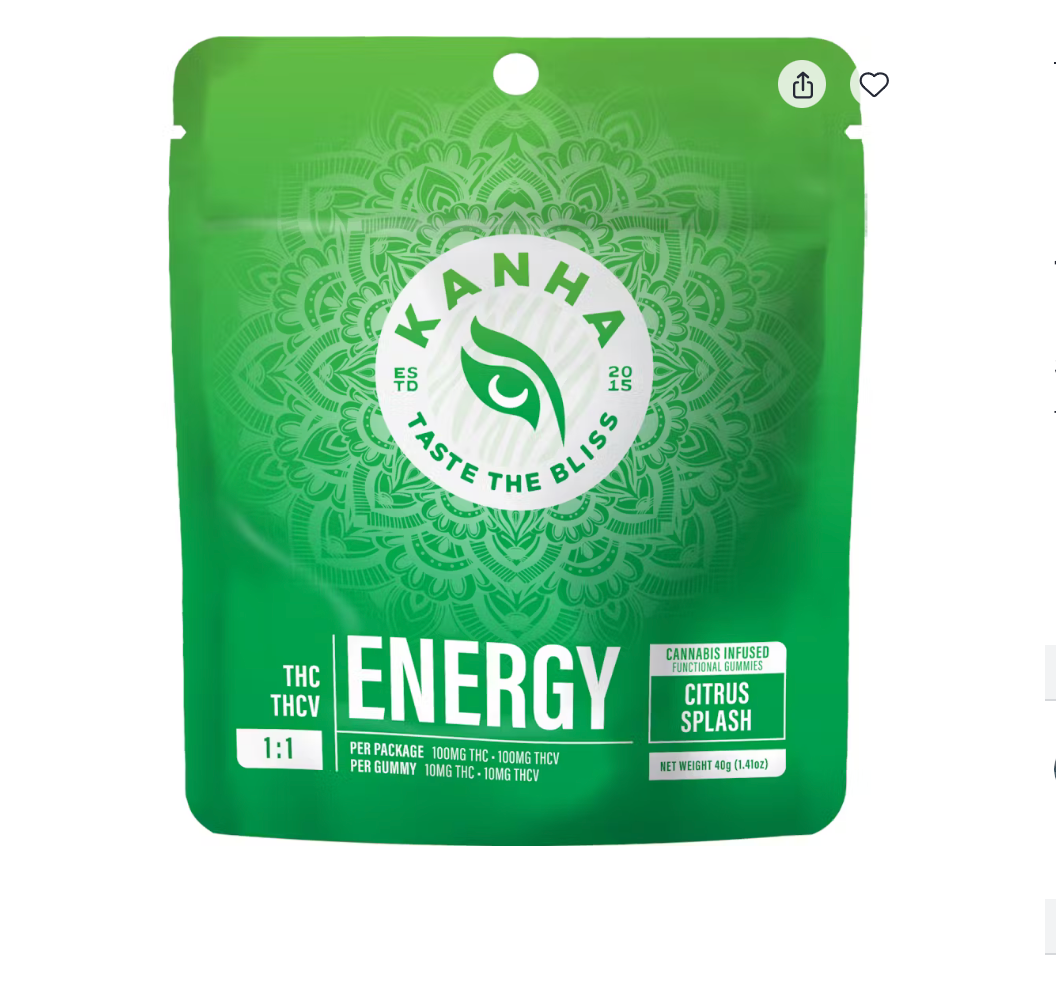 Kanha - FX - Gummies NANO - Energy - Citrus Splash 1:1 200mg